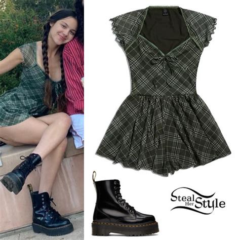 olivia rodrigo plaid dress.